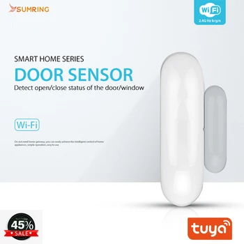 Приложение на HRISTO Smart Life Безжичен USB Сензор за врати и Прозорци Предупреждение сот Подкрепа Алекса Google Home