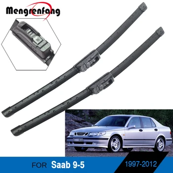 За Saab 9-5 Автомобилни Четки Чистачки на Предното Стъкло на Предна Меки Гумени Четки за Чистачки J Кука и Штыковые Лоста Аксесоари 1997-2012