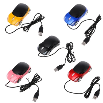 1000 dpi мини автомобилна форма USB оптична проводна иновативна мишка с 2 светлини за преносим КОМПЮТЪР