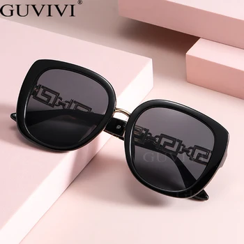 Реколта Квадратни слънчеви очила голям размер, Луксозни Маркови дизайнерски кухи очила за ръце с верига, Леопардовые черни Червени Модерни нюанси в рамка