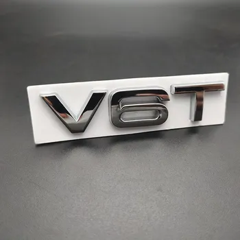 Стайлинг на автомобили 3D Метал V6T V8T V6 и V8 T Крило Отстрани на Каросерията Емблема на Опашката на Багажника Крило Иконата на Стикер За Audi A3 A4 A5 A6 A1 Q3 Q5 Q7