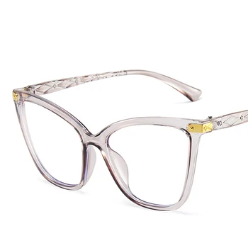 Горещи продажба Супер Класически Оптични Очила в кръгла рамка, Прозрачни Дамски Мъжки слънчеви очила с анти-синя светлина, Големи Очила за котешки очи, 2022