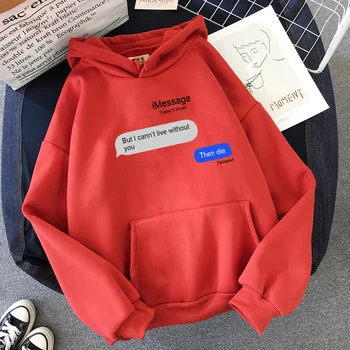 Плюс Размер Блузи За жени Hoody с надпис и принтом с дълъг ръкав в Лилаво Harajuku Топло Kpop Hoody Свободни пуловер с качулка