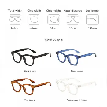 Матово Черна Рамка Прозрачни Лещи Срещу Синя Светлина Очила За жени и За мъже Сини Лъчи, Блокиране на Компютърни Игри Оптични Очила
