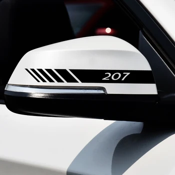 2 Бр. Етикети Автомобилни Огледала за обратно виждане Декорация на Външни данни за Mugen Honda CR-V и CR-Z Пилот VTEC Модул CIVIC Водоустойчиви Етикети