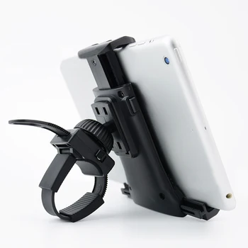Титуляр телефон за велосипед Титуляр за кормилото на Велосипеда Планина за таблет 360 Завъртане на Поставка за iPad, iPhone, Samsung, Huawei