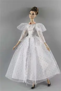 Сватбена рокля ръчна изработка на кукли Барби Дрехи Сватбени Облекла Вечерна рокля на Принцеса 11,5