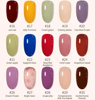 42 Цвят Японски Твърди Лак За Нокти, Гел За Усвояване на Гел-лак UV-LED Гел Полупостоянные Лъки Дизайн Ноктите Маникюр