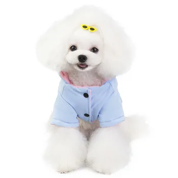 2021 новият есенно-зимния продукт дрехи за кучета мода дебела топла hoody за кучета малко куче среден размер Шерена чихуахуа палто за кучета