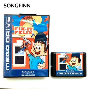 16-битова карта с памет MD С кутия за Sega Mega Drive за Genesis Megadrive - за Коригиране на това, Феликс Младши