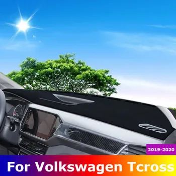 За 2019-2021 Volkswagen T-cross Way Покриване на арматурното табло на автомобила Мат Мат за арматурното табло Избягвайте светлина Мат козирка Килими арматурното табло