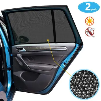 Здрав Автоматичен сенника на предното и Задното стъкло с UV-защита на 125*55 2 бр. Голяма прозорец завеса Авто чадър