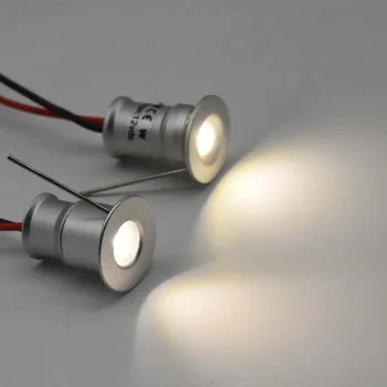 1 W IP65 12 В 3/ 15 mm 25 mm Мини LED Прожектор С една Спалня Кухненски Шкаф Таван Точка Лампи Осветление Стълба на дисплея Лампа за Осветление