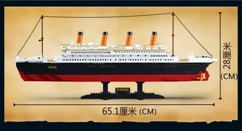 Титаник RMS Круизен Лодка Кораб Модел на Града на Строителни Комплекти 3D Блокове Забавни Фигурки Сам Хоби Играчки за деца Тухли