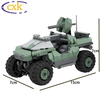 HALO сс на оон M12 Военни тухли Бородавочника MOC-32633 Високотехнологични Бойни Колесници Танков Оръжия Модел градивните елементи на Играчки за деца Подаръци