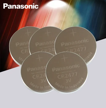 5 Бр./МНОГО Истински Panasonic CR2477 3 CR 2477 Висока Производителност Висока устойчивост на топлина Бутона Монета на Батерията Батерията