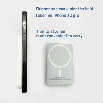 10000 ма Безжичен Магнитен Блок Захранване 1:1 Преносим външна Батерия за iPhone 13 12pro Mini Powerbank iWatch Бързо Зареждане
