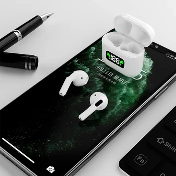 Bluetooth слушалка TWS ANC шумоподавляющие тапи за уши спортни слушалки HiFi слушалки с микрофон телефонна слушалка
