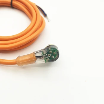 Конектори и датчик M12, 4 контакти/ 4 тел NPN PNP 2 м PVC кабел ъглов тип с led индикатор водоустойчив конектор 90 градуса с щепсел