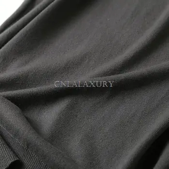 CNlalaxury 2022 Новият Есенно-зимния основен пуловер Maix Рокля за жените, обикновен свободен халат Женски жилетка Шикозни вечерни плетени рокли
