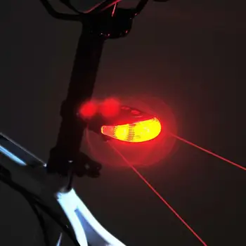 Гореща Мини 5 led задни светлини за велосипеда Режим на Светкавицата Задните светлини за планински велосипед Сигнална лампа Водоустойчив Сигналната лампа за Сигурност Колоездене
