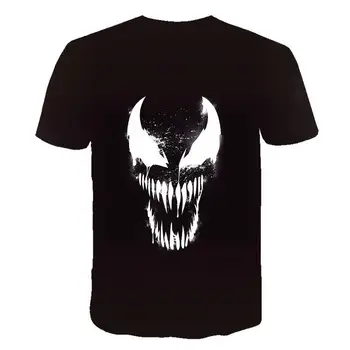 2021 Лятна Нова мъжка тениска голям размер с 3D-принтом Venom Мъжки дамски детски мультяшная градинска мода Ежедневни риза с кръгло деколте