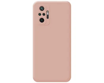 Ултра мек течен силиконов калъф за Xiaomi Redmi Note 10 Pro Pink