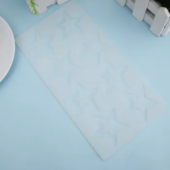 Горещи Инструменти За украса на торта направи си САМ 3D Форма на Звезда Силиконова Форма за Торта С Форма на Декор За Печене на Кексчета Шаблони за печене