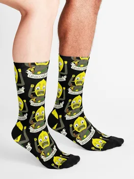 Чорапи за екипажа Lemongrab Черни по щиколотку до коляното за Мъже-добър женски
