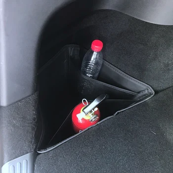 2 бр. Чанта за съхранение на ски багажник Tesla Model Y Кутия за прибиране на реколтата Органайзер Практически Автомобилни аксесоари от изкуствена кожа за Tesla Modely 2021