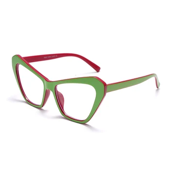 Мода Котешко Око Синя Светлина Оптични Очила Цветове Рамки За очила на Жените и Мъжете Марка Дизайнер Прозрачни Лещи Очила Унисекс UV400
