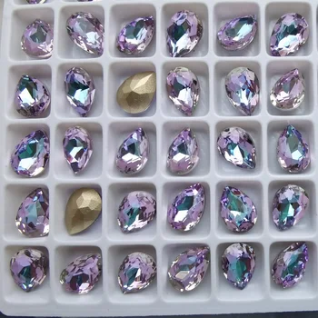 10ШТ 6x8 мм Круша Crystal Блясък на Стъкло и Кристали с Различен Цвят на Ноктите, Планински Кристал, 3D Изработка на Бижута от Мъниста направи си САМ Украса За Нокти Скъпоценни Камъни