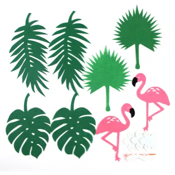 Хавай Рожден Ден Фламинго Украса за партита Виси Венец Банер за Хавайски Парти Luau Тропически Плаж Летни Аксесоари за партита