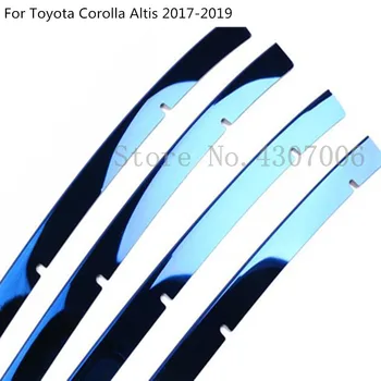 Защита на тялото на автомобила Детектор за Украса Отпред Състезателна Радиаторна Решетка Абсорбатори Броня 4 бр. за Toyota Corolla Altis 2017 2018 2019