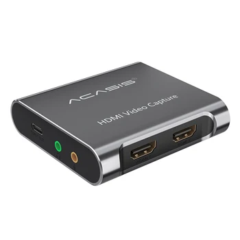 Acasis 4K HD HDMI-съвместим Заснемане на Аудио-Видео игра на Карти, Запис на Видео Стрийминг Кутия За Ps4/Ns/Xbox/Switch OBS Излъчване