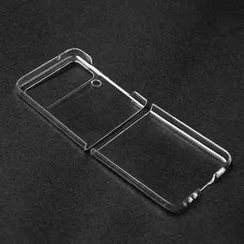 Калъф за Galaxy Z Flip 3 5G Прозрачен Твърд PC Антидетонационная Делото За Samsung Galaxy Z Flip3 Защитна Обвивка, Броня