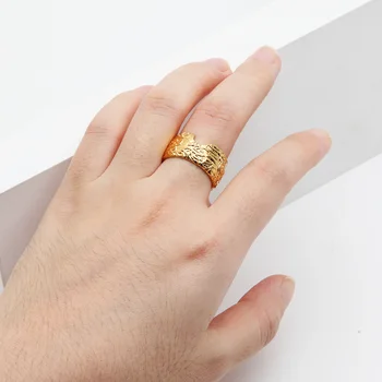 Основния пръстен VAROLE с Шарка на Пръстени Златни Цветове За жени, Модни Бижута Аксесоари Anillos Mujer