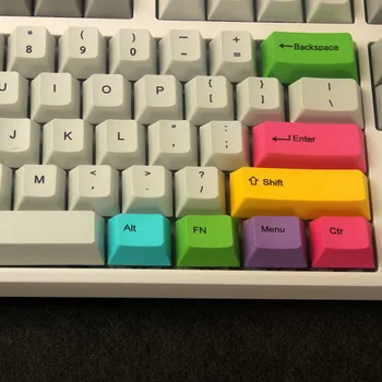 Череша профил на Сублимация на топлина RGB Цветни 14 бр. допълнителни капачки за бутони за механична клавиатура