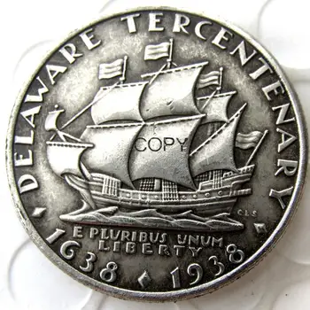 САЩ 1936 Делауеър Айде полудолларовая сребърно покритие копирни монета