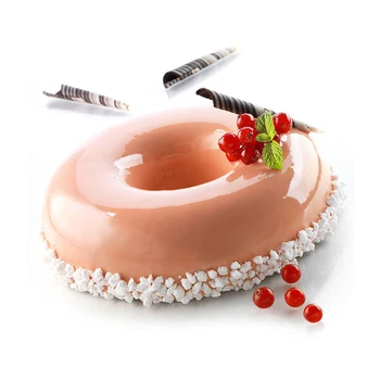 Силиконова Форма за торта Вълнена Топка в форма на Муса Форма за торта за Десерт Тава за печене Сърдечни понички с Шоколад Форма на Инструмент за украса на тортата