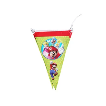 Супер Мария Марио Детски празник, рожден Ден комплект украси за партита балон прибори за Еднократна употреба за игри на тема Атмосфера оформление