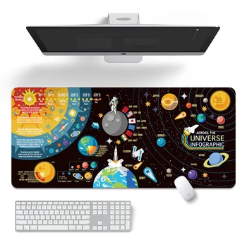 Големи големи Подложки За Клавиатура Мишка Вселената Звездното Небе Семеен Лаптоп Геймър Гумена Подложка За Мишка, Подложка За мишка, Настолни Игри Подложки За мишка Подложка за чаши