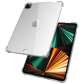Калъф за възглавници Apple iPad Pro 12,9 2018 2020 2021 A2378 A2379 A2461 A2462 устойчив на удари Силикон Броня Прозрачен делото