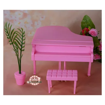 За Кукли Барби Мебелни Аксесоари изпълнява пиано Забавна Серия Маса за Хранене, Кухня, Спалня, Кабинет Празничен Подарък Играчка за момичета направи си САМ