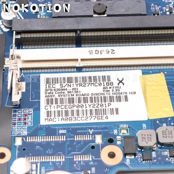 NOKOTION 636944-001 дънната ПЛАТКА за HP Pavilion DM4 DM4-2000 дънна Платка на лаптоп HM65 DDR3 HD 6470M GPU